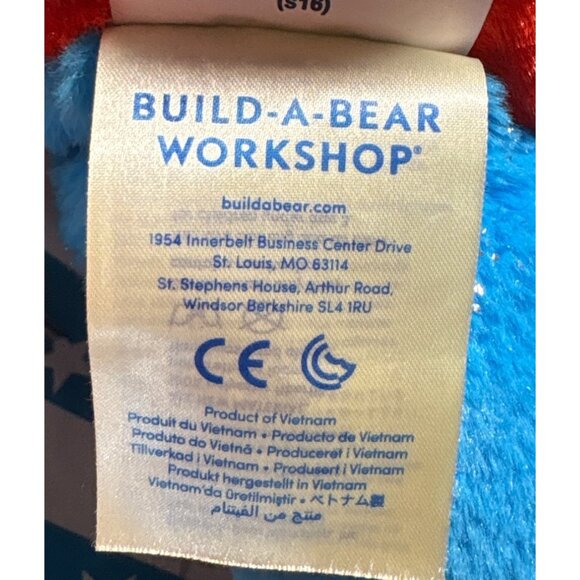 Build A Bear Workshop Wonder Woman Plush Bear With Cape & Tutu 16" Red Blue Gold - Picture 15 of 16